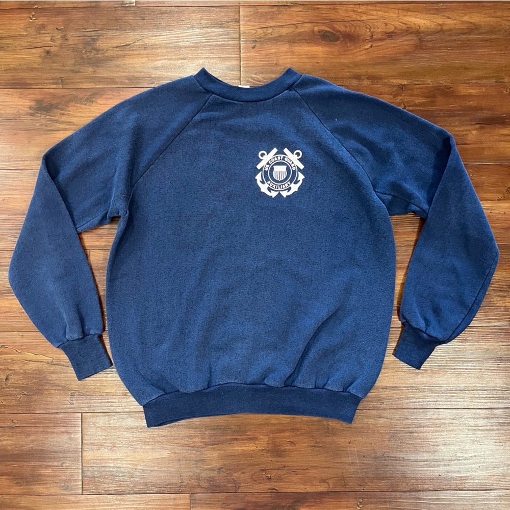 True Vintage Healthknit Coast Guard Auxiliary Crewneck Size XL